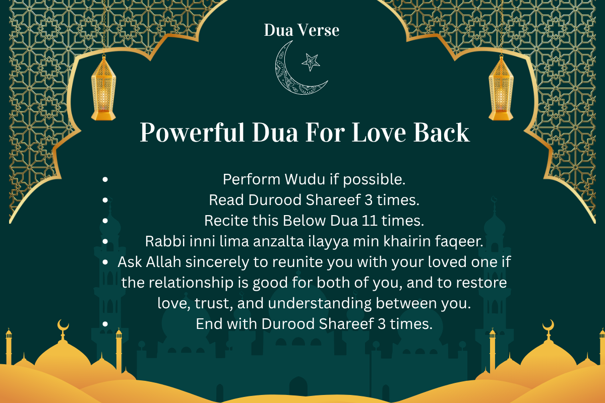 Powerful Dua For Love Back – Dua Verse