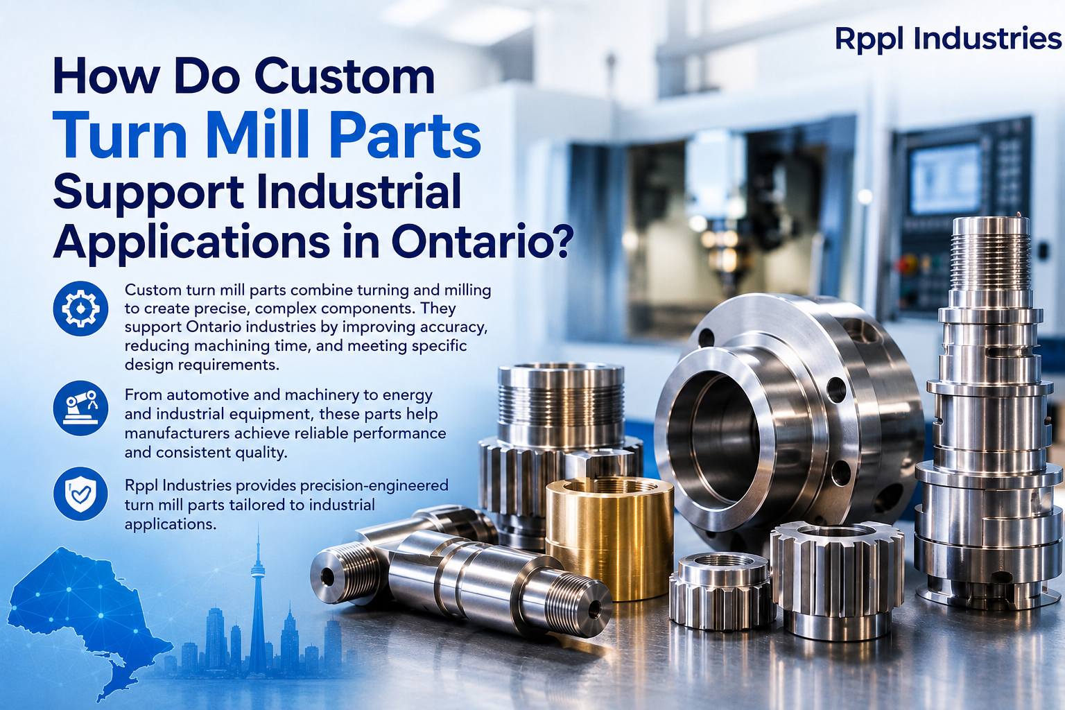 How Do Custom Turn Mill Parts Support Industrial Applications in Ontario?