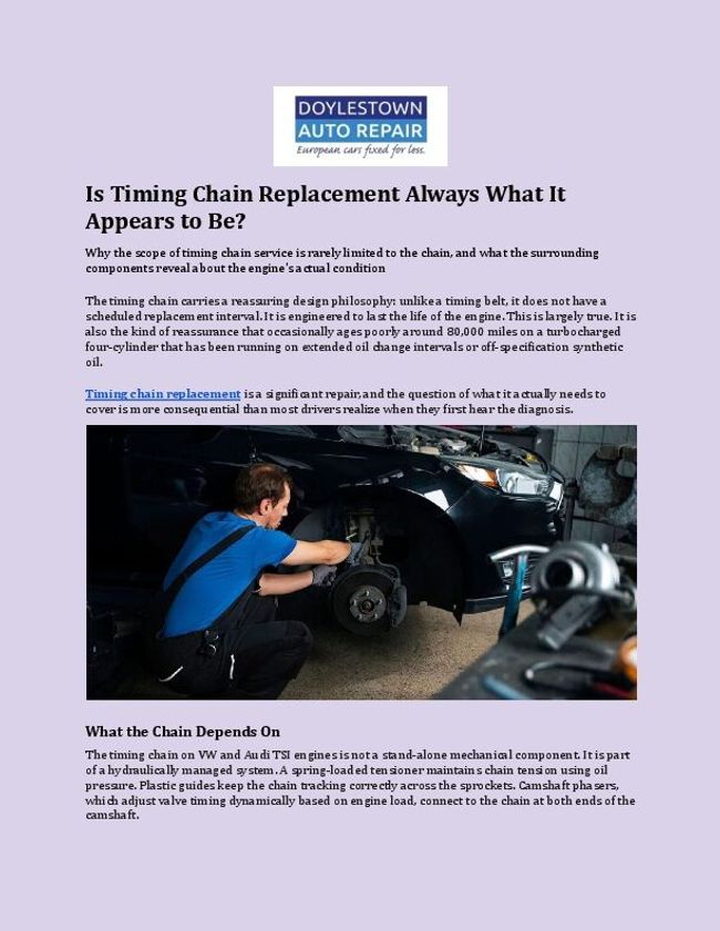 Is Timing Chain Replacement Always What It Appears to Be_.docx | PDF Host