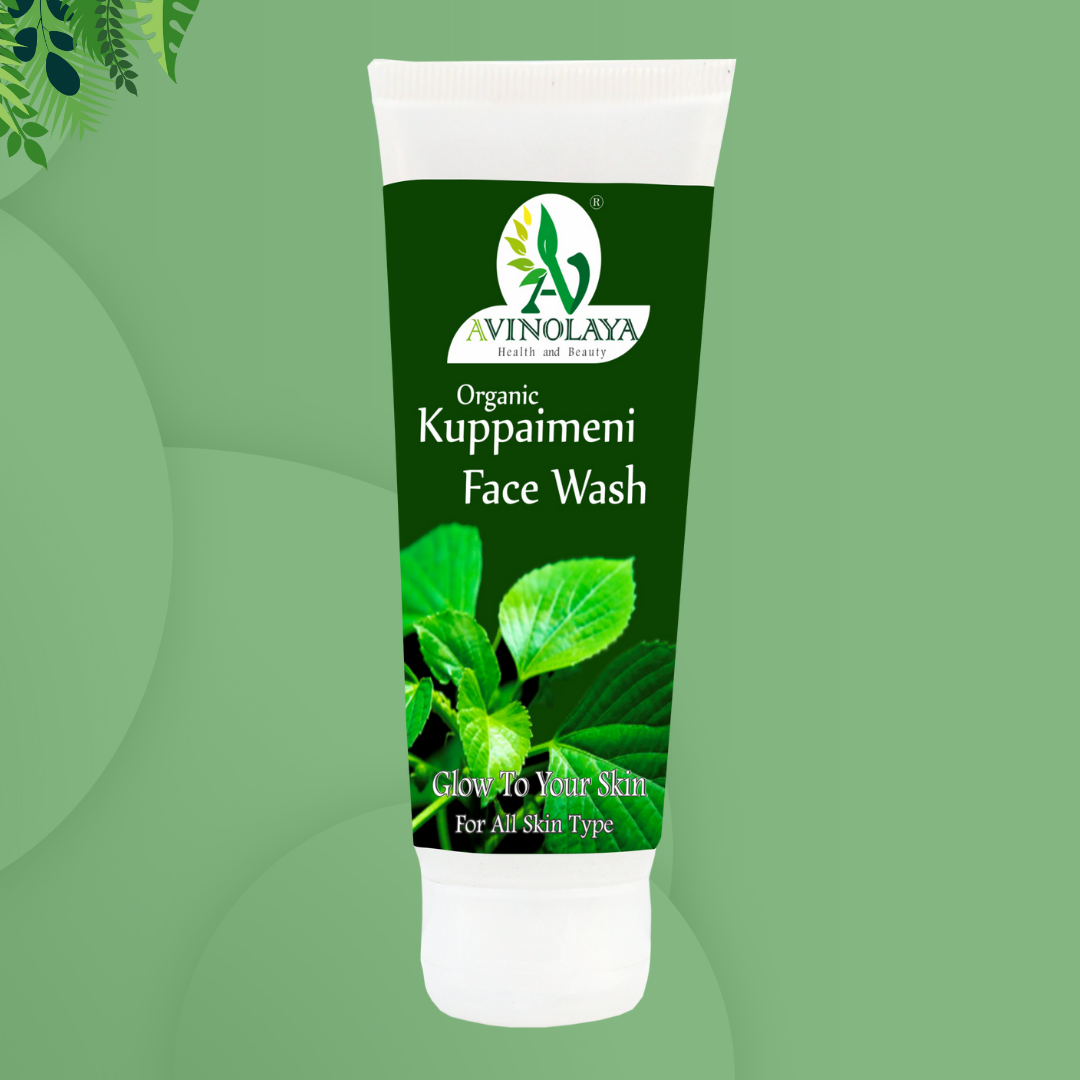 Kuppaimeni Face Wash – Ayurvedic Herbal Cleanser for Pimples, Acne, Psoriasis & Eczema | 85gm - Sai Vinolaya Herbals