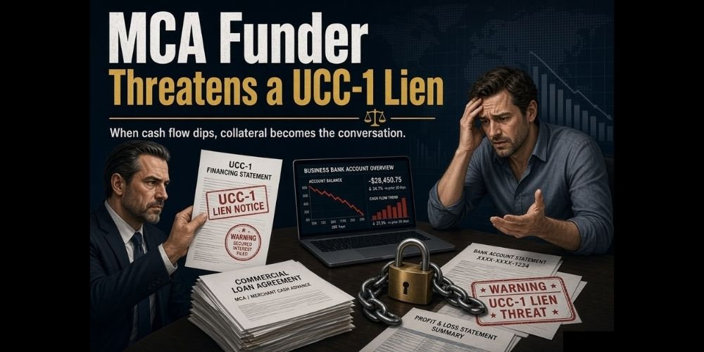 MCA Funder Threatening a UCC-1 Lien? What to Do Next