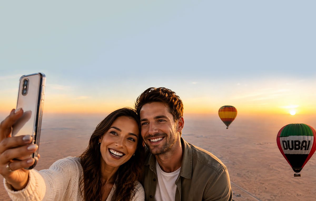First Sunrise of New Year 2027 in Dubai - Book Balloon Ride
