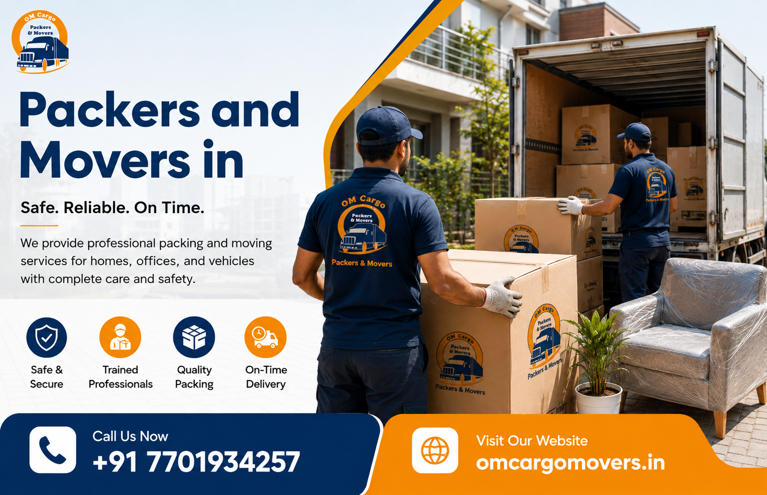 Packers and Movers in Zirakpur | Call +91 7701934257