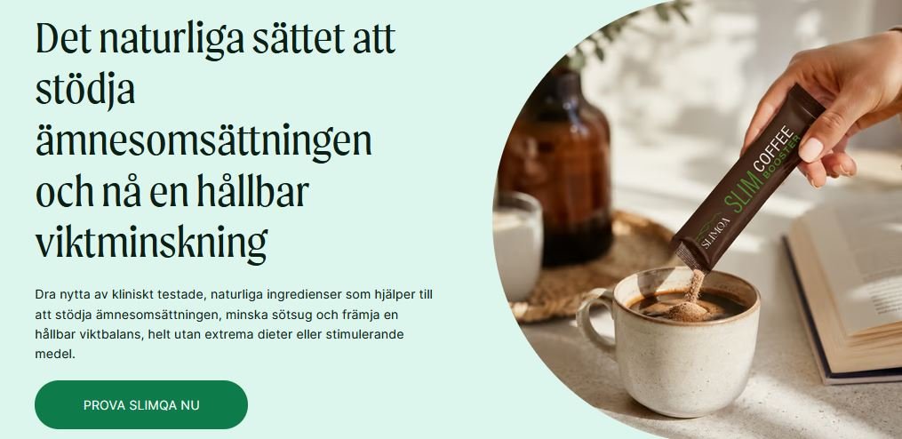 Slimqa Recensioner - Slim Coffee Booster för ämnesomsättning och viktminskning! Pris - Köp