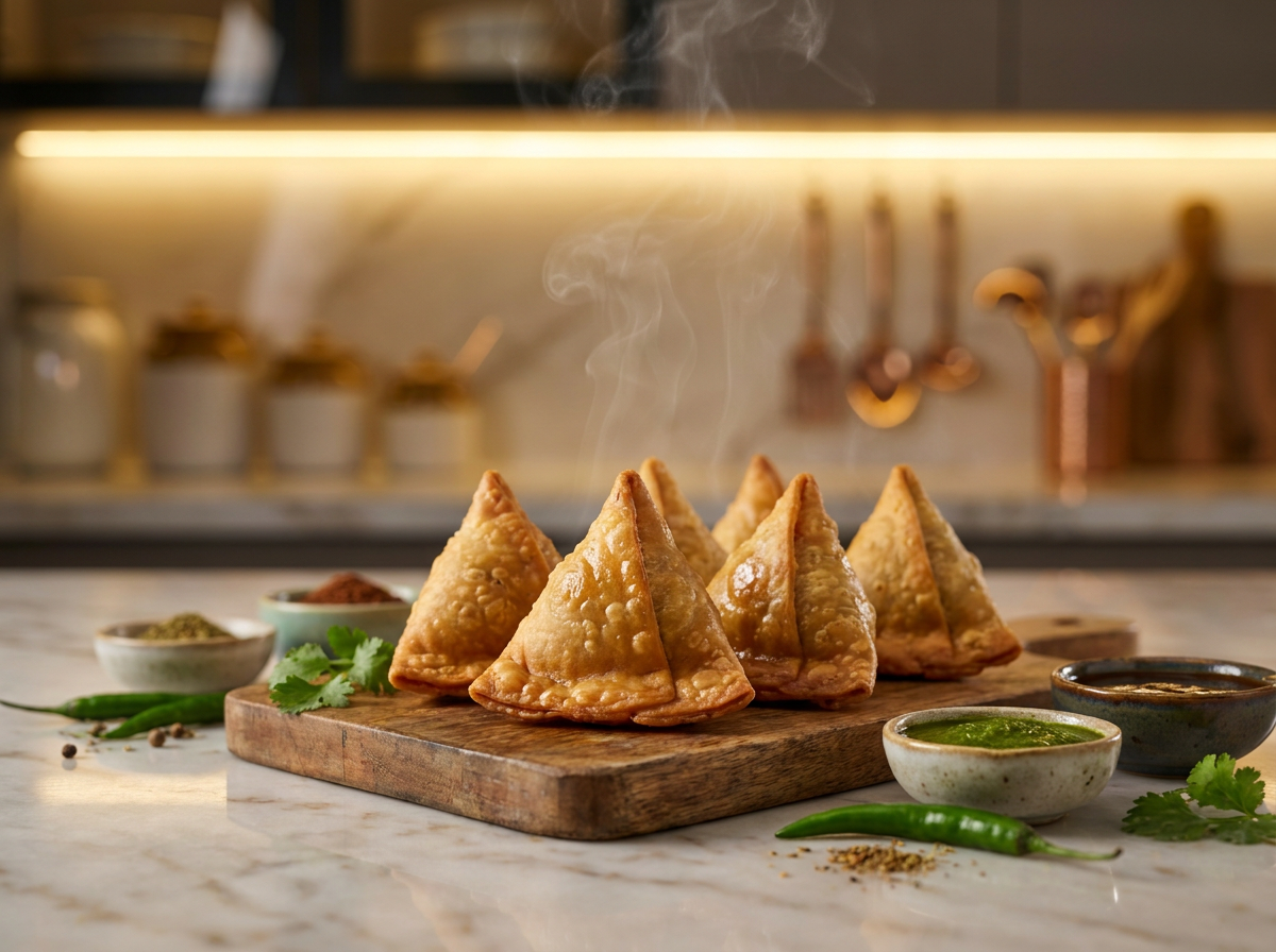 Buy Frozen Samosas Online UAE | Veg & Chicken Samosas