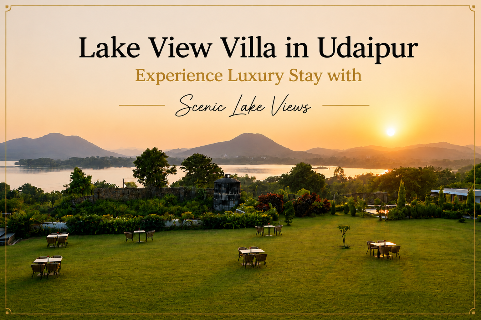 Lake View Villa in Udaipur | Luxury Stay at Traavista Rivera